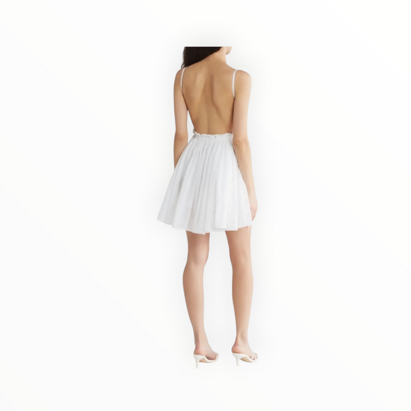 RAGA Naira Embroidered Mini Sundress - White