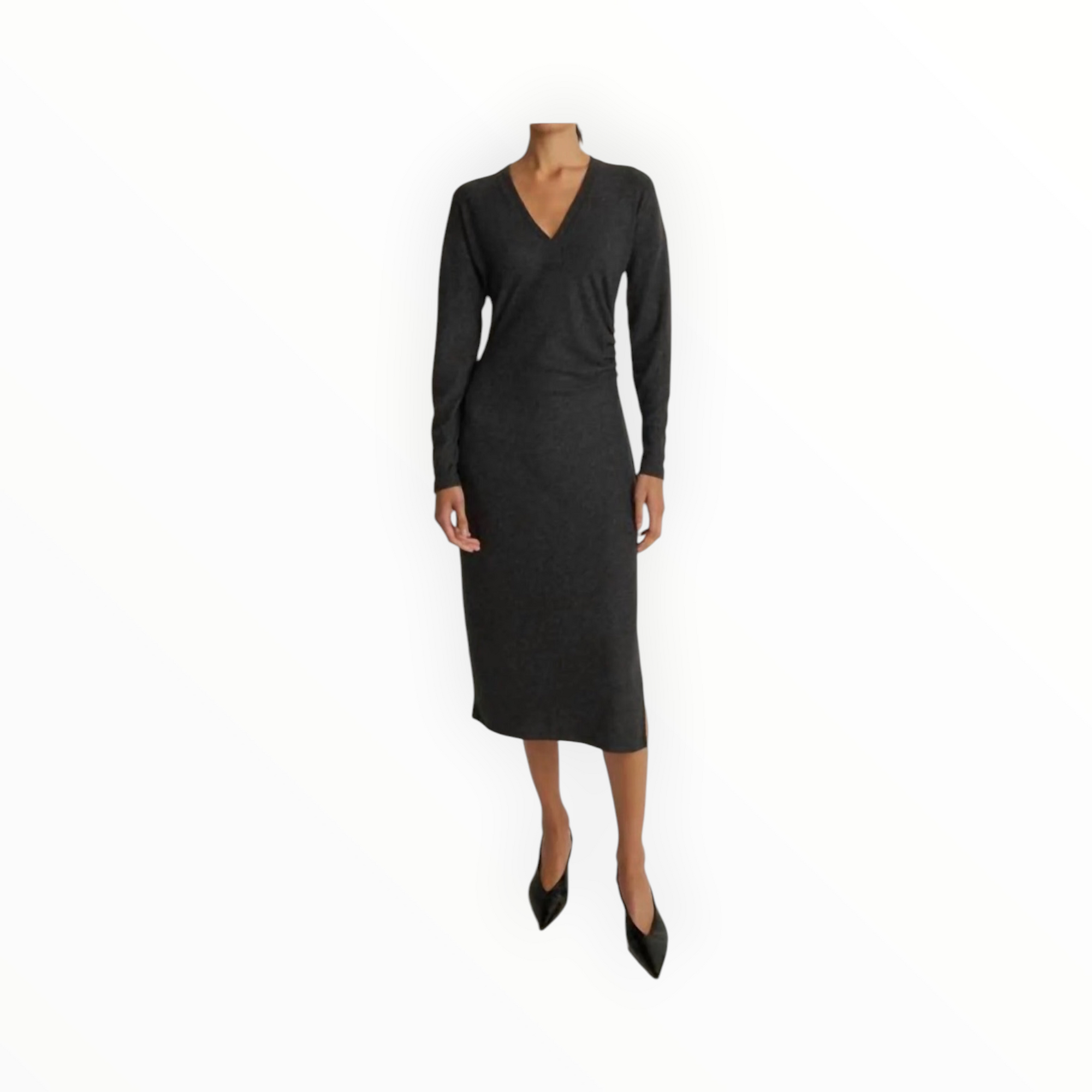 Nation Ltd Sandrine Midi Dress - Heather Charcoal