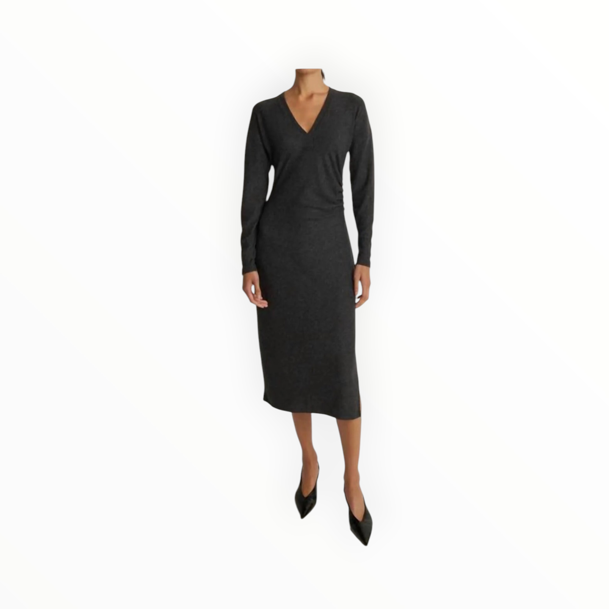 Nation Ltd Sandrine Midi Dress - Heather Charcoal