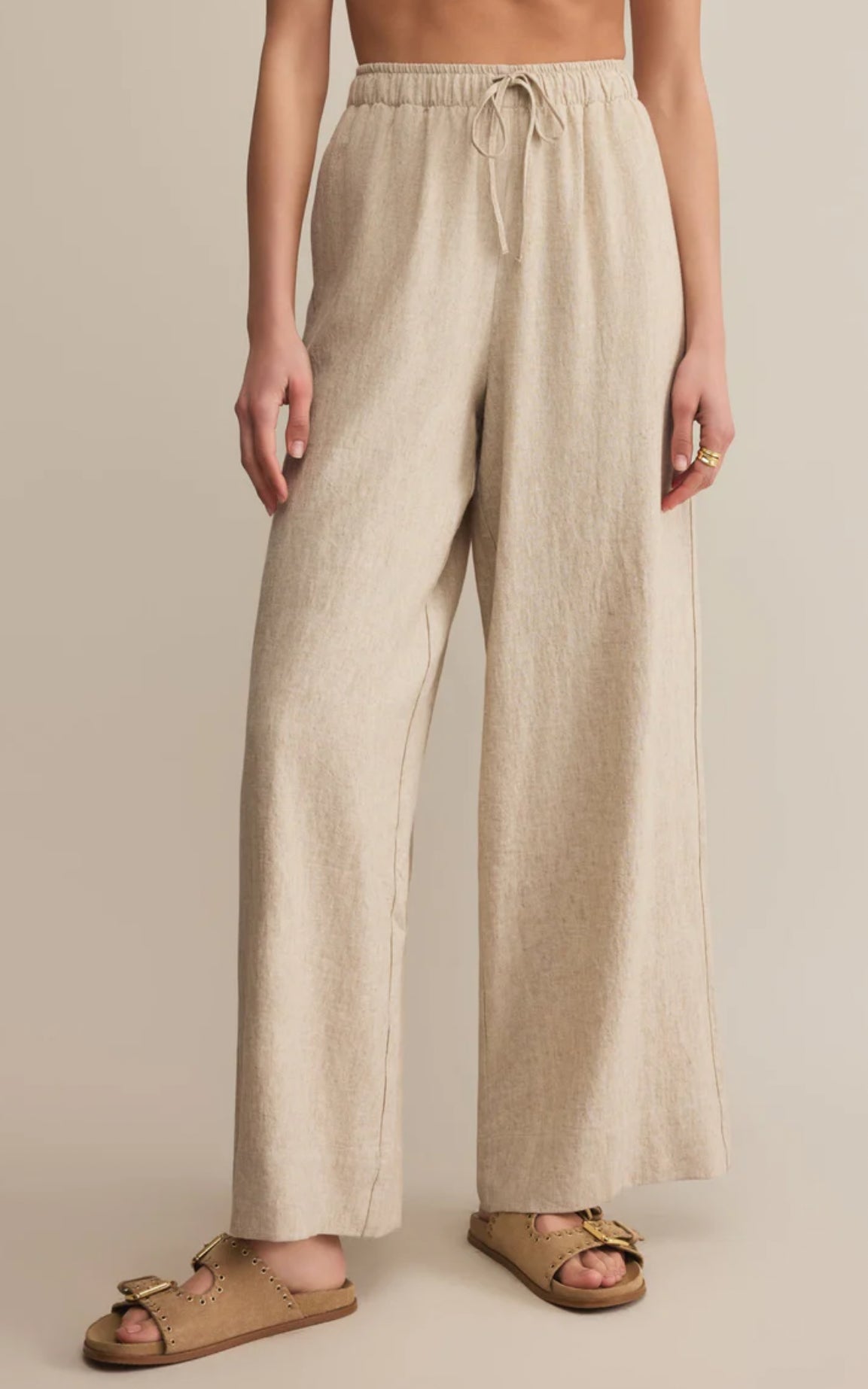 Z Supply Henri Washed Linen Pant - Flax