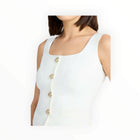 Generation Love Beatriz Crepe Top - White