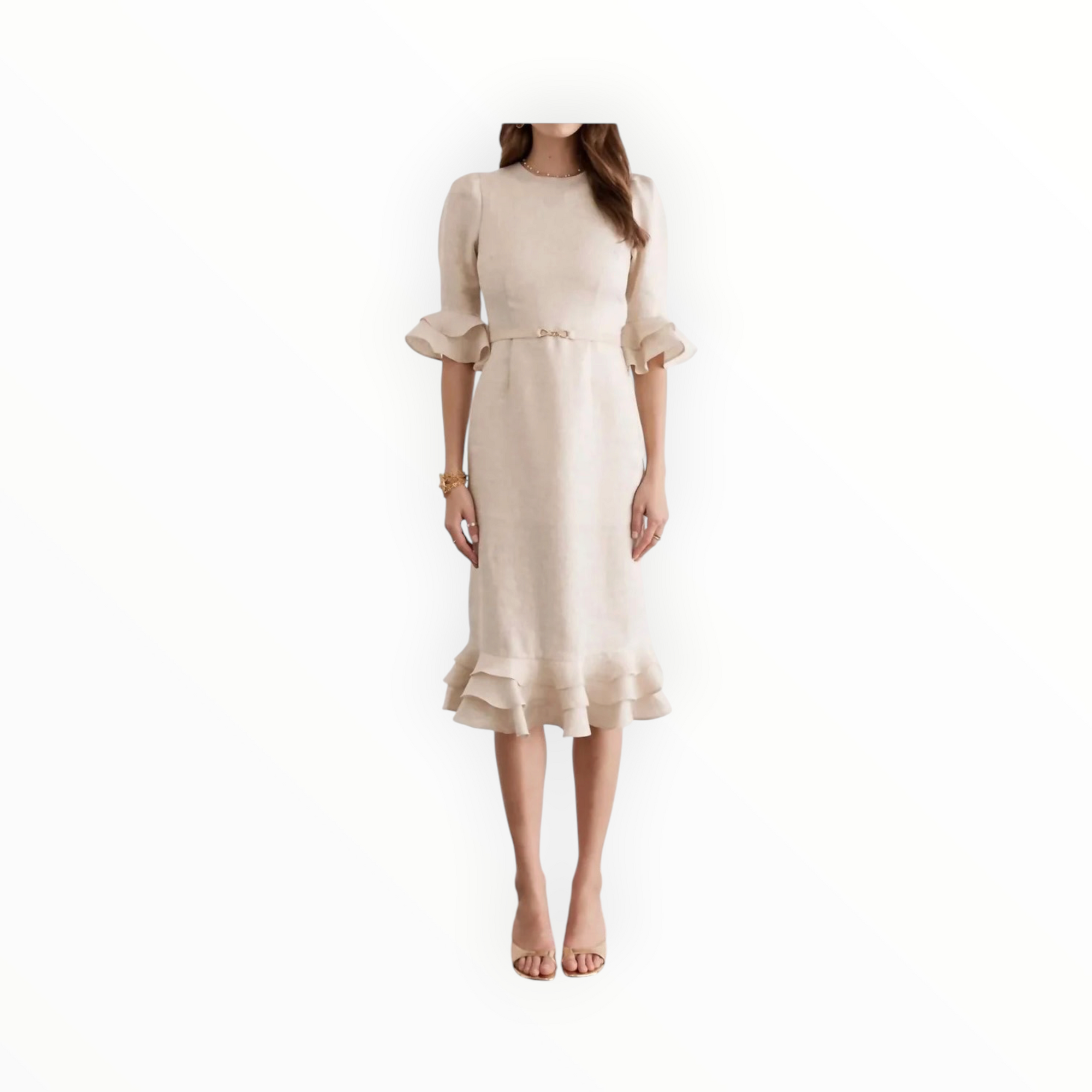 AQUA BLÚ Bec Midi Dress - Illuminee