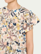 Ulla Johnson Perline Flutter Sleeve Blouse - Magnolia
