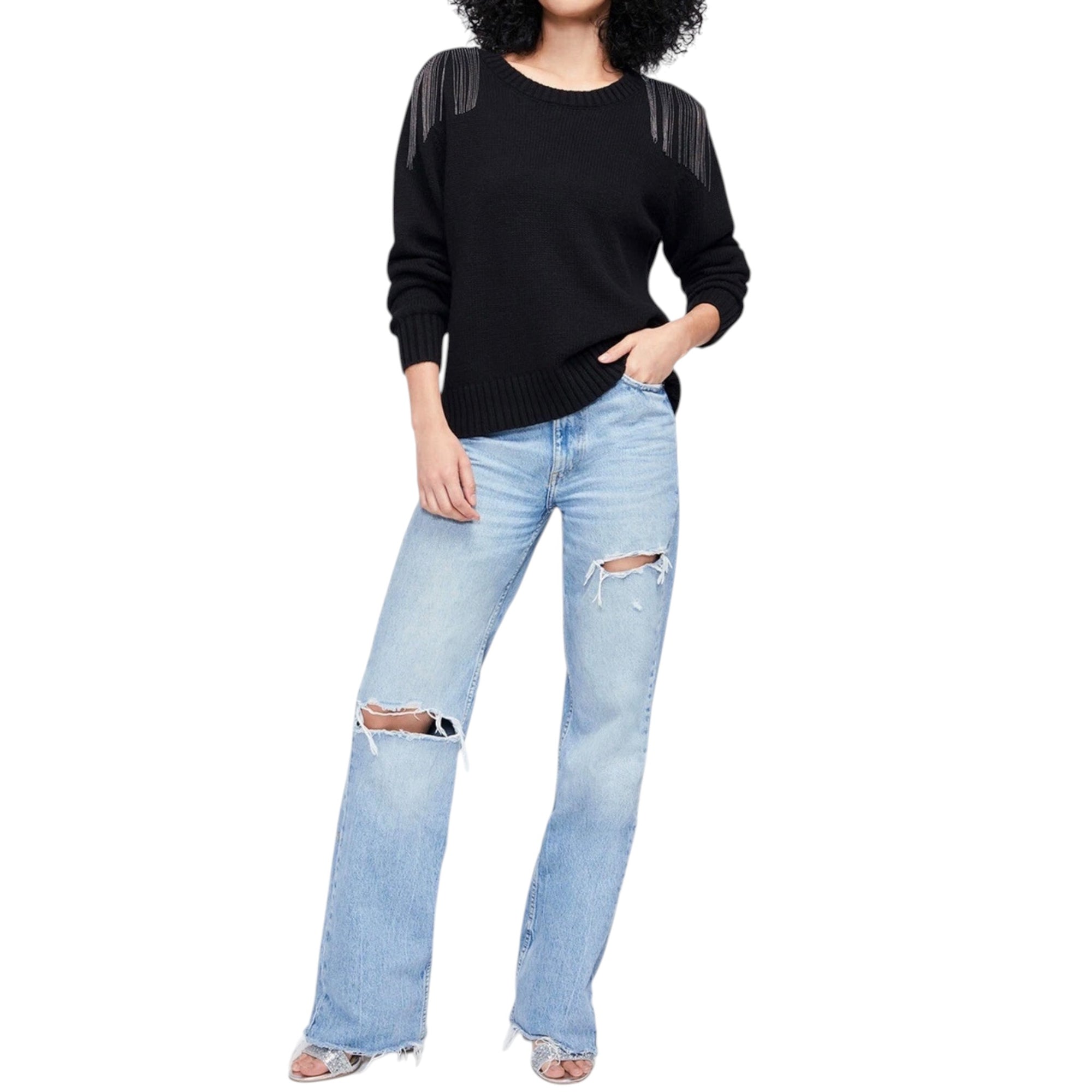 WILDFOX Sympatico Sweater - Jet Black