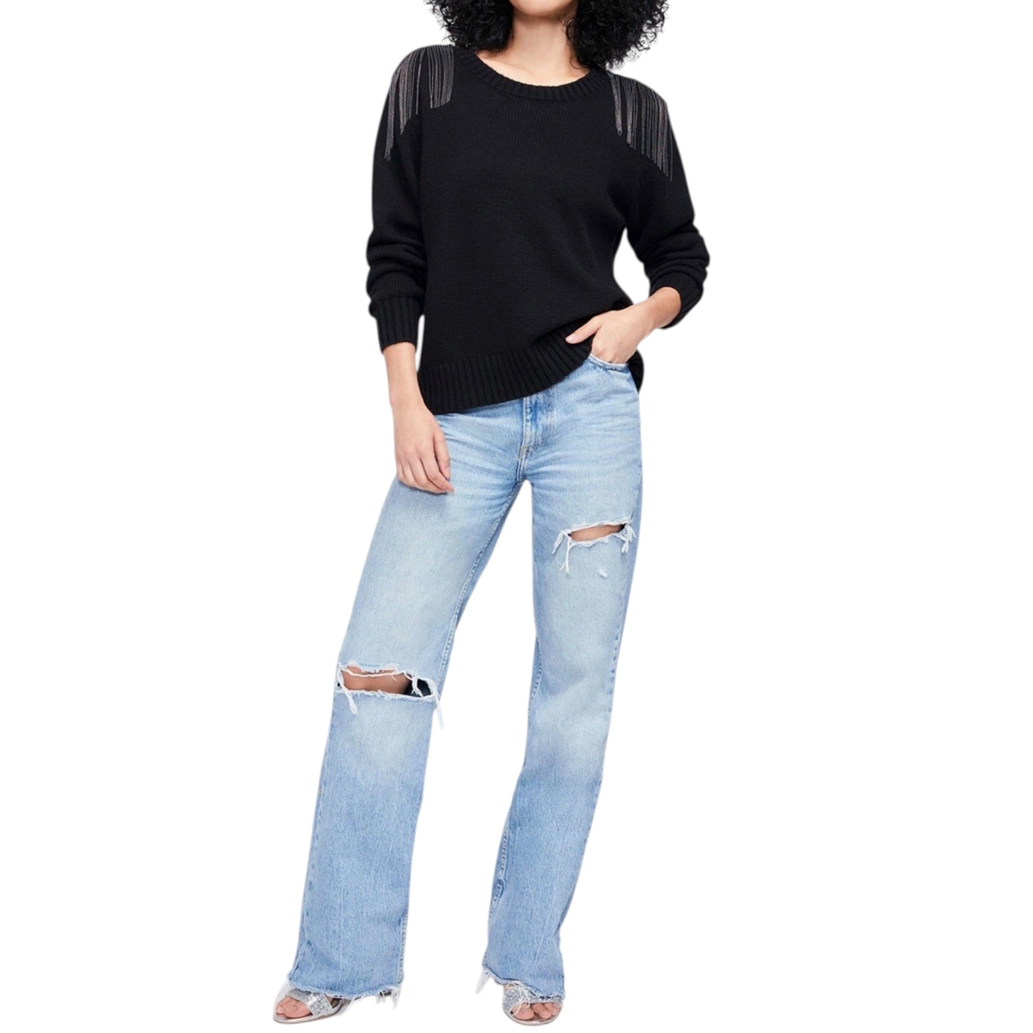 WILDFOX Sympatico Sweater - Jet Black