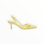SIMKHAI Dylan Open Weave Slingback Pumps - Butter Cream