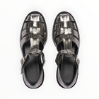 Frēda Salvador Dahlia T-Strap Fisherman Loafer - Metallic