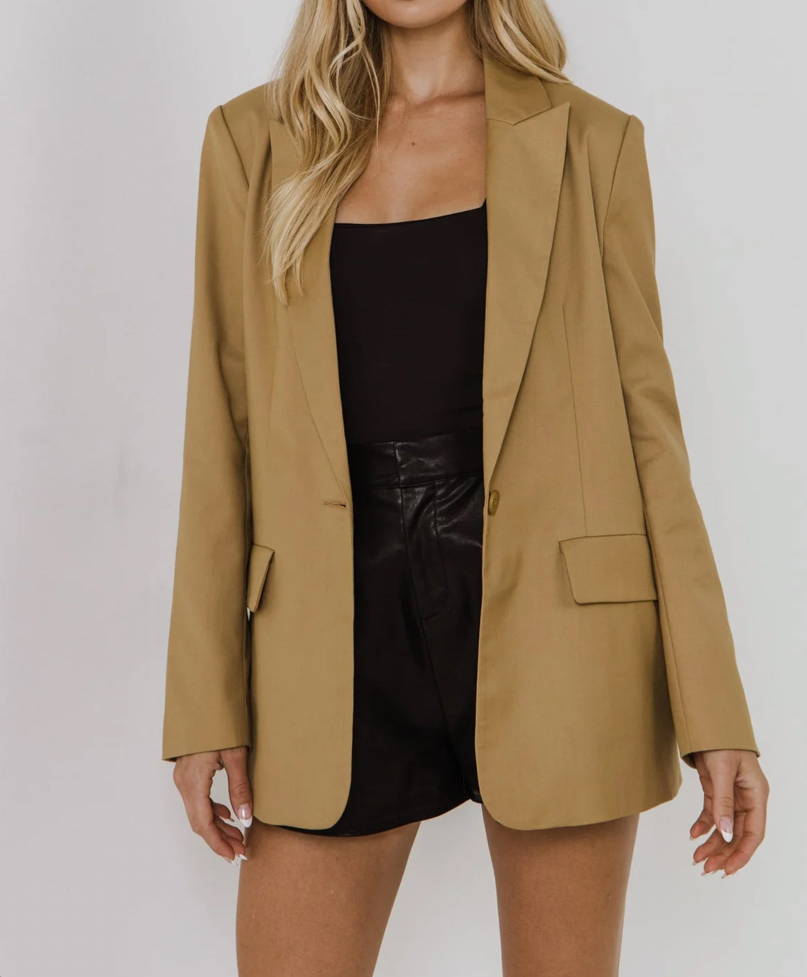 endless rose Single Breasted Blazer - Brown