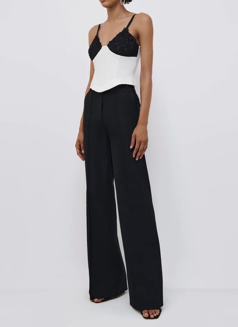 Jonathan Simkhai Kassandra Bootcut Pant - Black