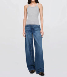 Re/Done Hanes Ribbed Tank - Heather Grey