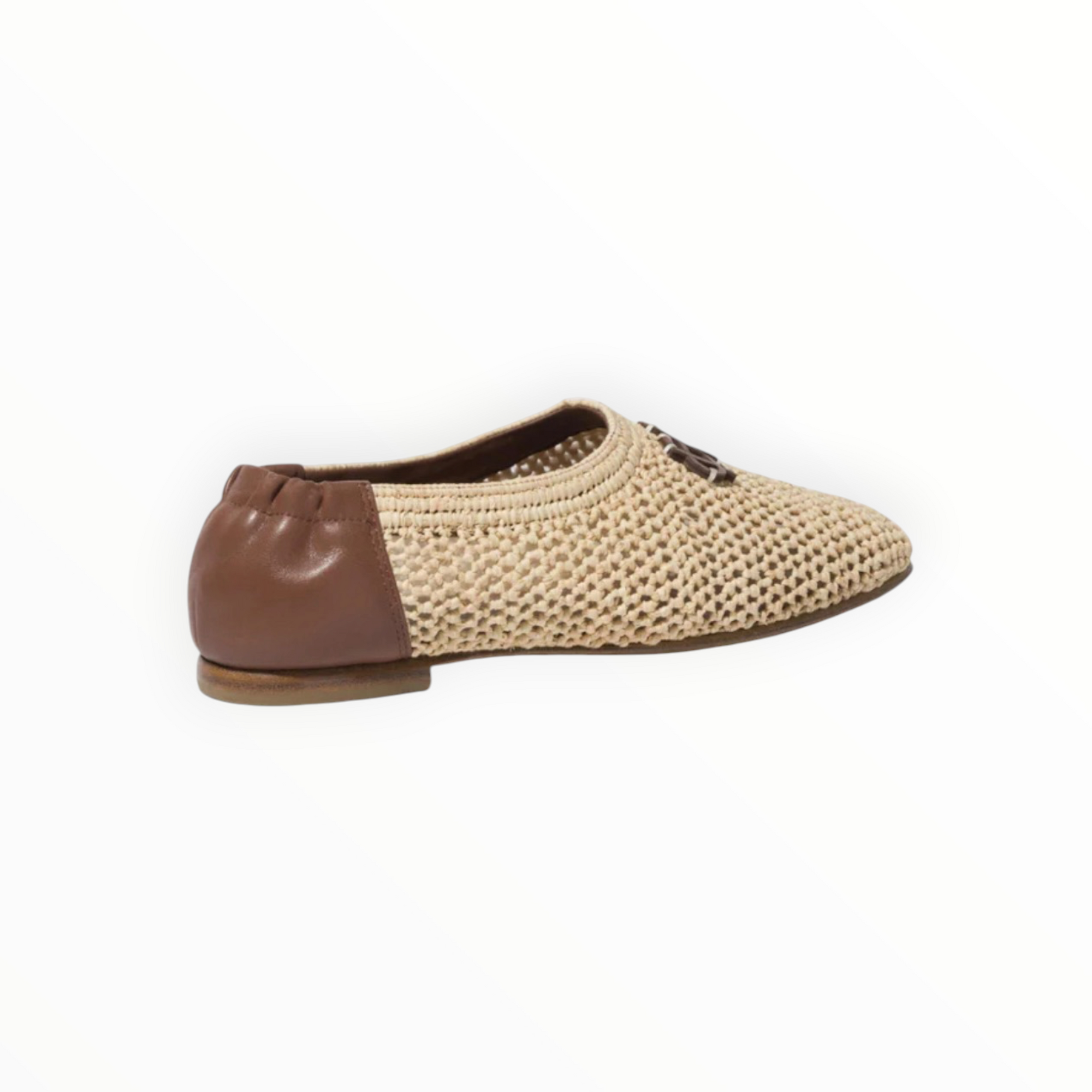 SIMKHAI Eden Raffia Ballet Flats - Natural