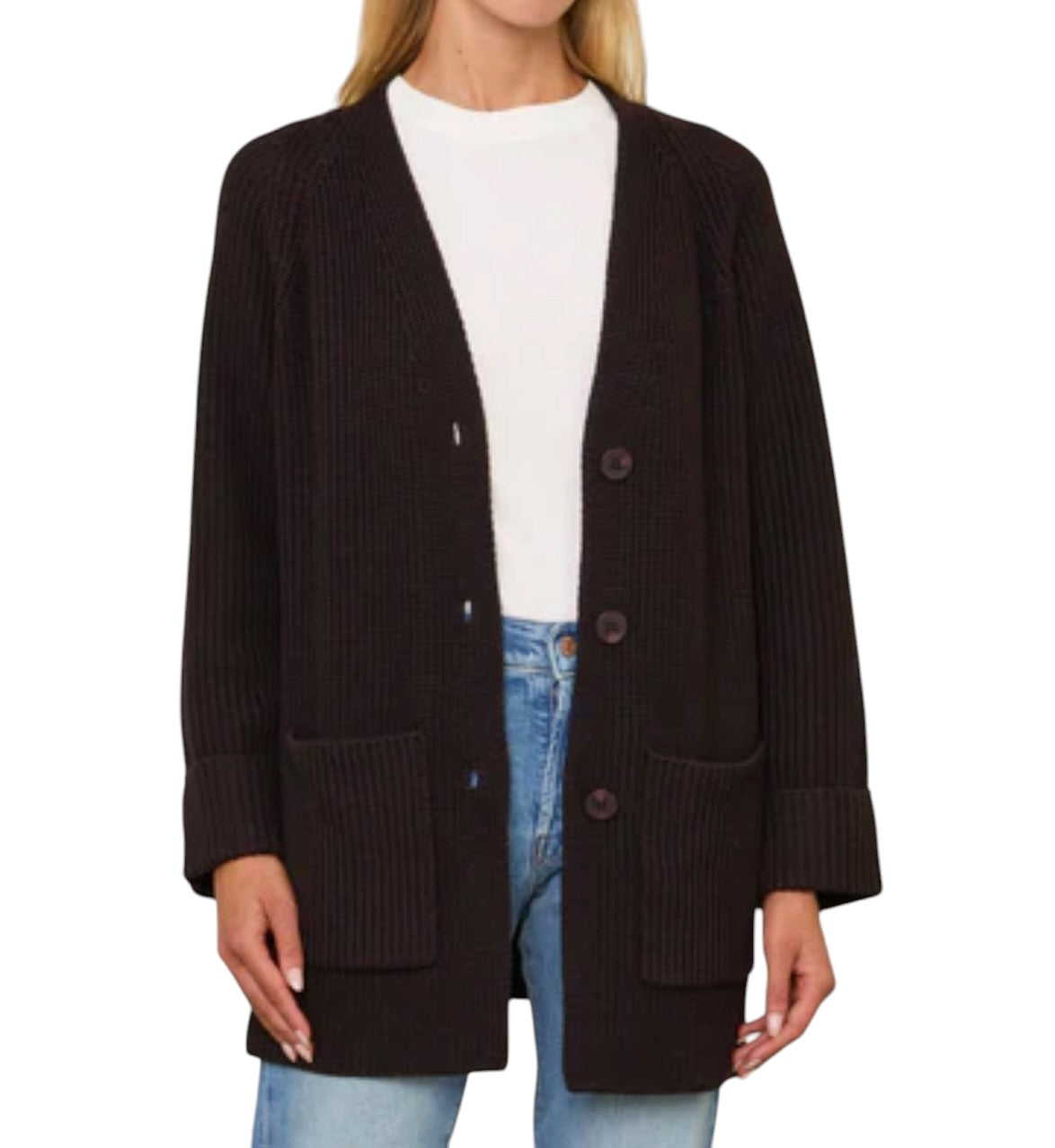 Margaret O'Leary Vivienne Merino Wool Scarf Coat - Chocolate