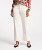 Frances Valentine Smarty Cuffed Jeans - White