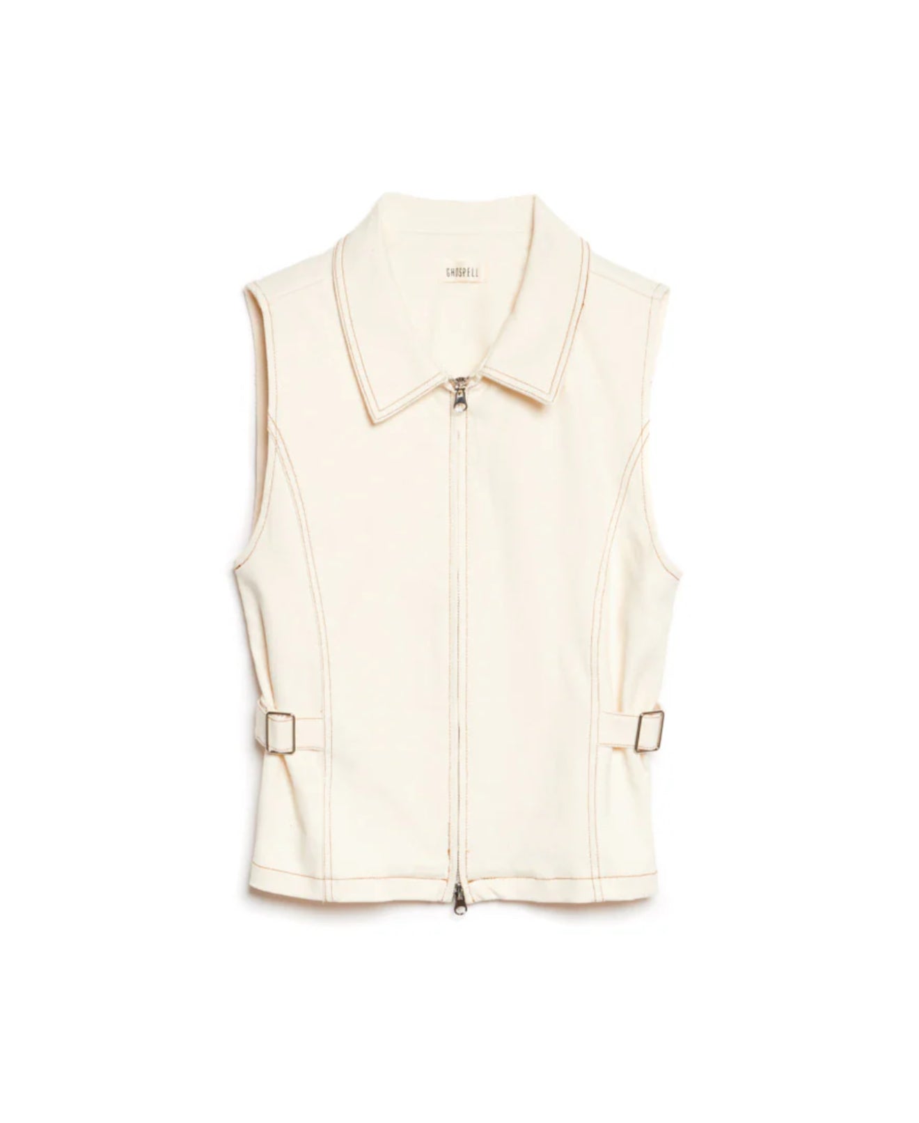 Ghospell Quincy Drill Top - Ivory