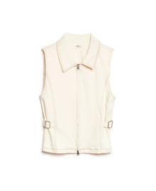 Ghospell Quincy Drill Top - Ivory