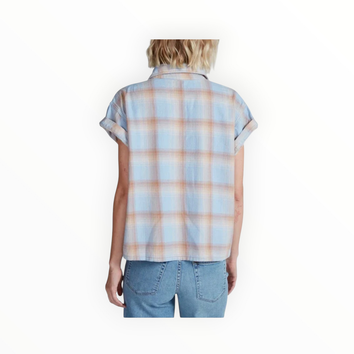 ASKK NY Virginia Shirt - Blue Plaid