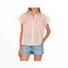 Secular Trinity Button-Up - Textured Pale Pink Cotton