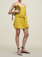 Kallmeyer Fiona Dress in Cotton Wool - Mustard