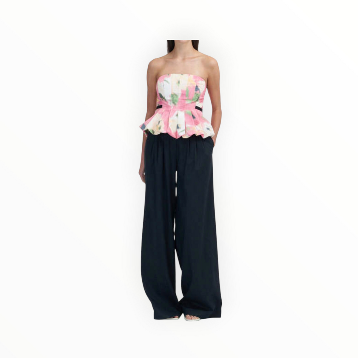 Tanya Taylor Farah Top - Punchy Pink Multi