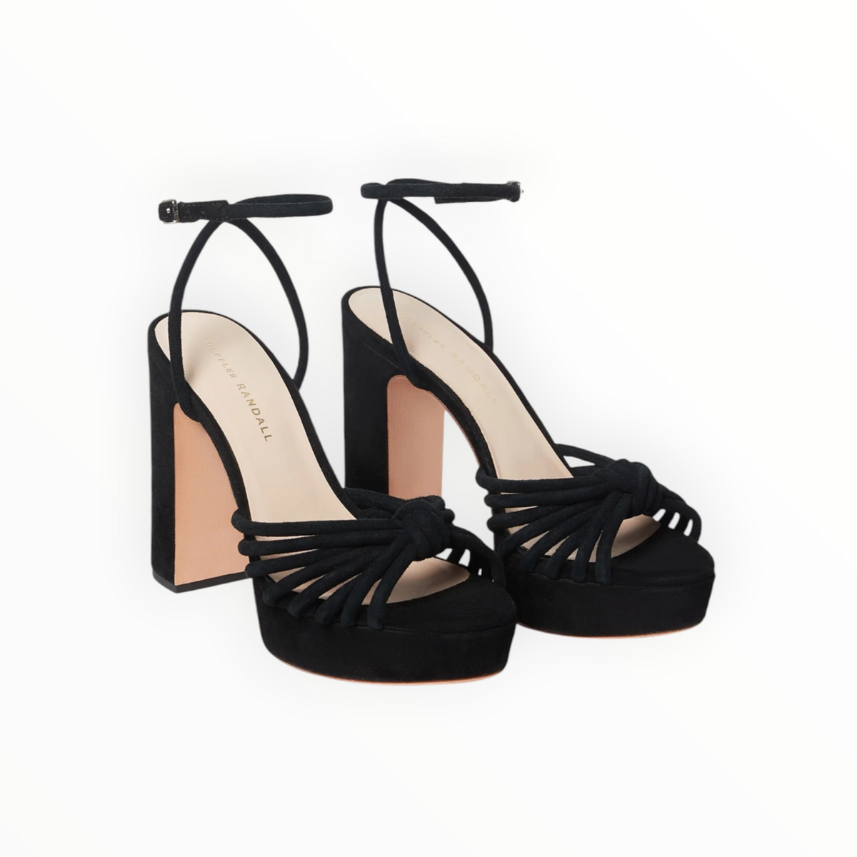Loeffler Randall Rivka Suede Platform Sandal  - Black