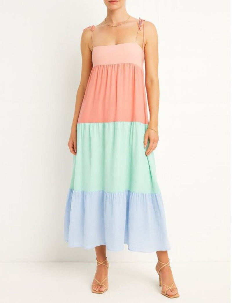 PAPER LONDON Laura Dress - Sundae Sun