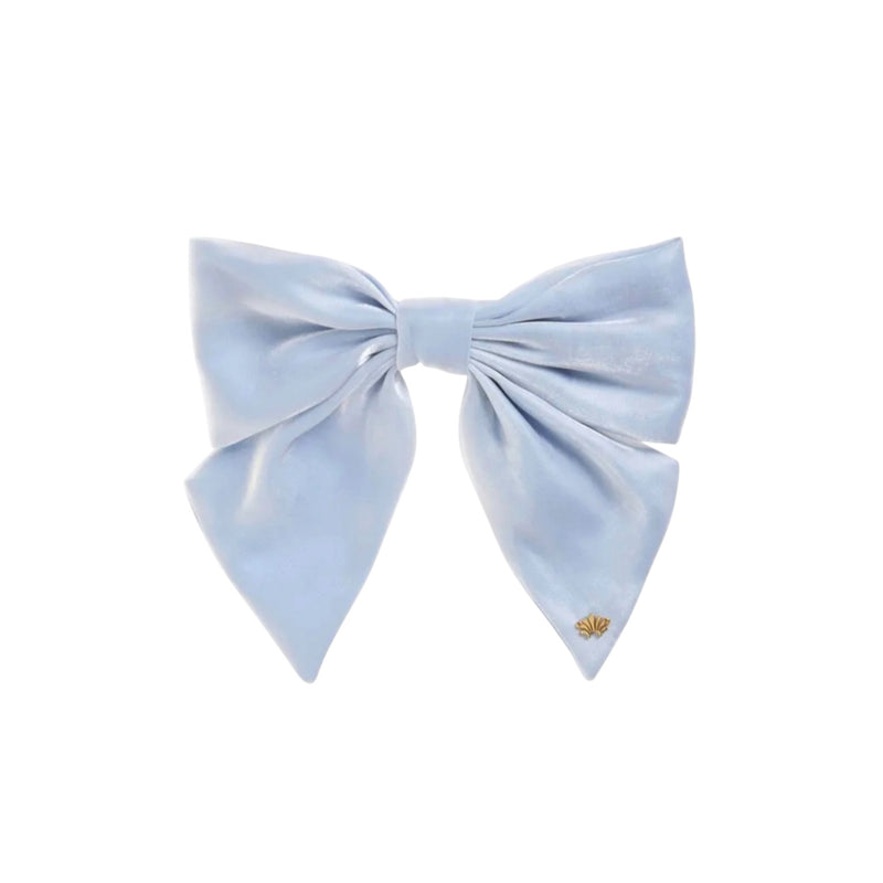 Lele Sadoughi Natalia Bow Barrette - Capri Blue