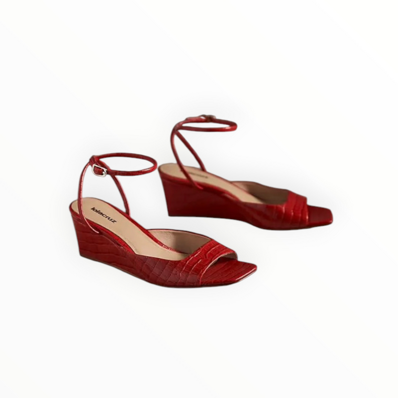 Lola Cruz Gilda Wedge 55 - Red