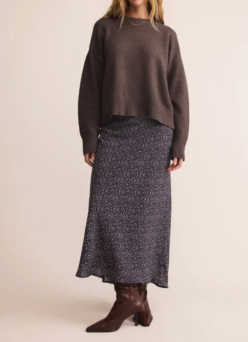 Z Supply Yelena Aspen Floral Maxi Skirt - Java