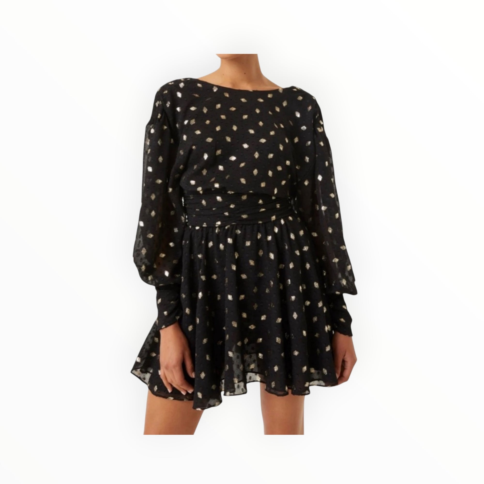 MISA Davis Dress - Diamond Clip Dot