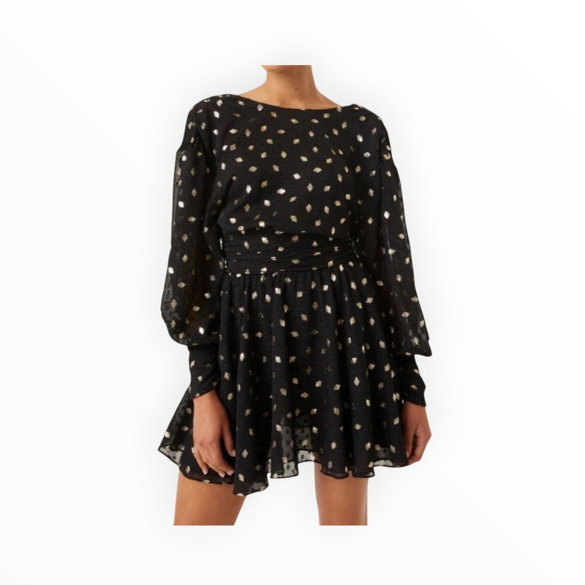 MISA Davis Dress - Diamond Clip Dot