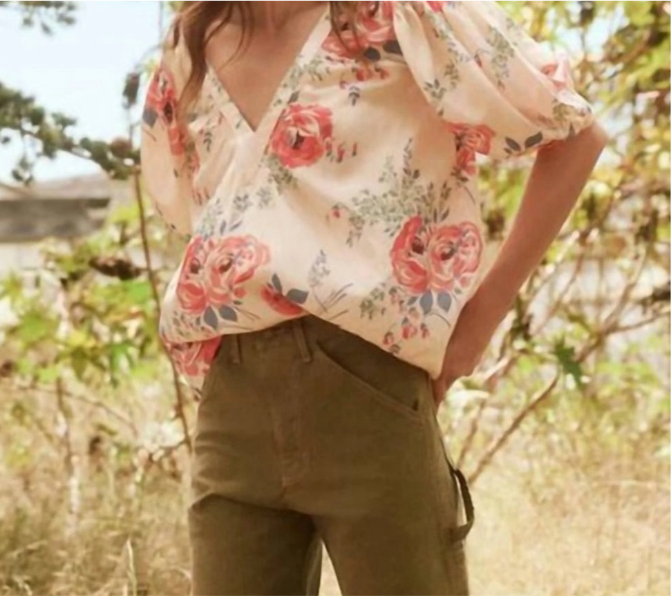 The Great. The Bungalow Top - Echo Rose Print