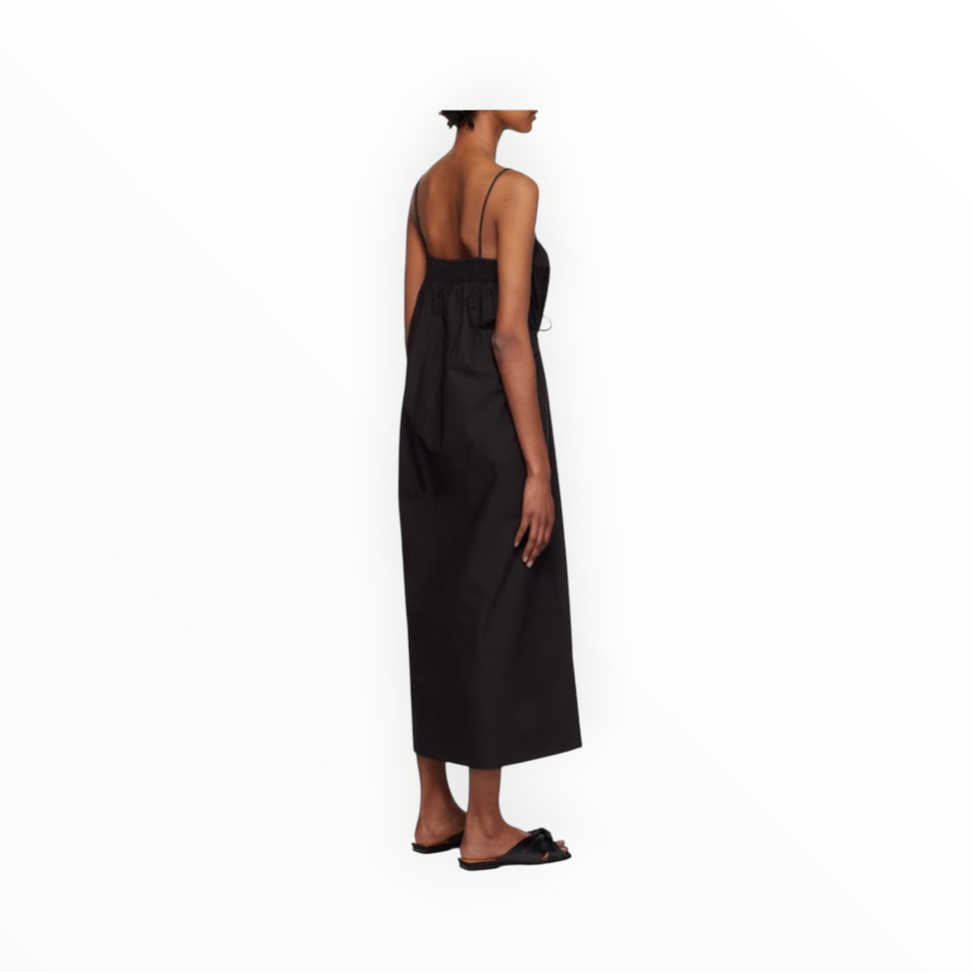 GANNI Strap Dress - Black
