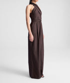 A.L.C. Murphy II Wide Leg Jumpsuit - Dark Carob