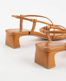 Intentionally Blank Anca Patent Leather Heel - Toffee