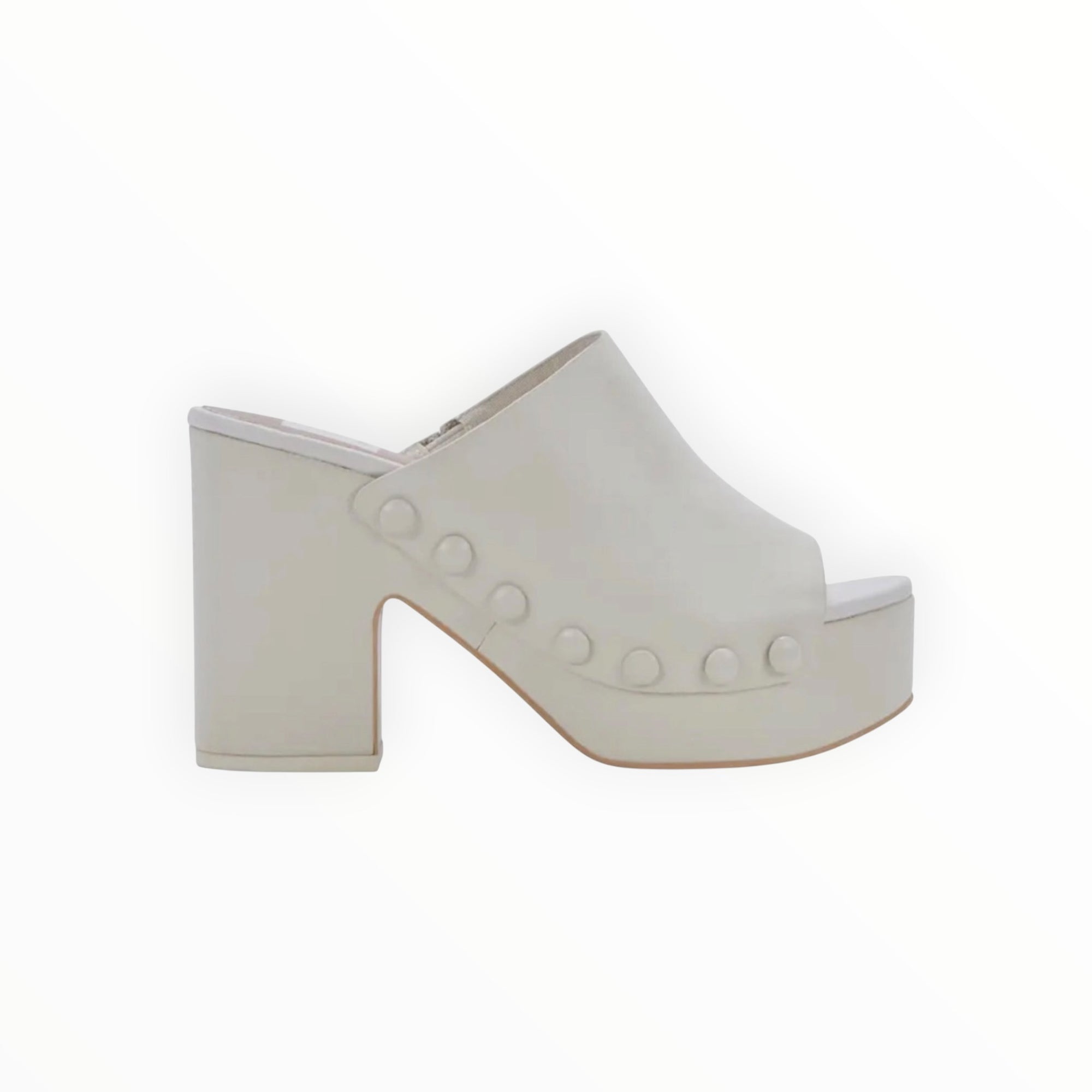 Dolce Vita Emol Platform Sandals - Ivory Leather