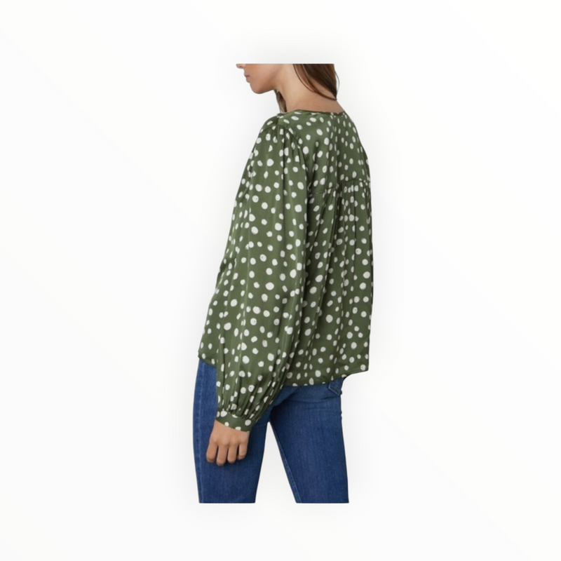 Velvet by Graham & Spencer Zhuri Top - Green/White