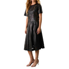 Caballero Alana Skirt - Black Vegan Leather