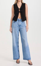 DL1961 Zia Vest - Black Linen