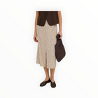 Yerse EcoVero™ Floral Print Skirt - Ecru