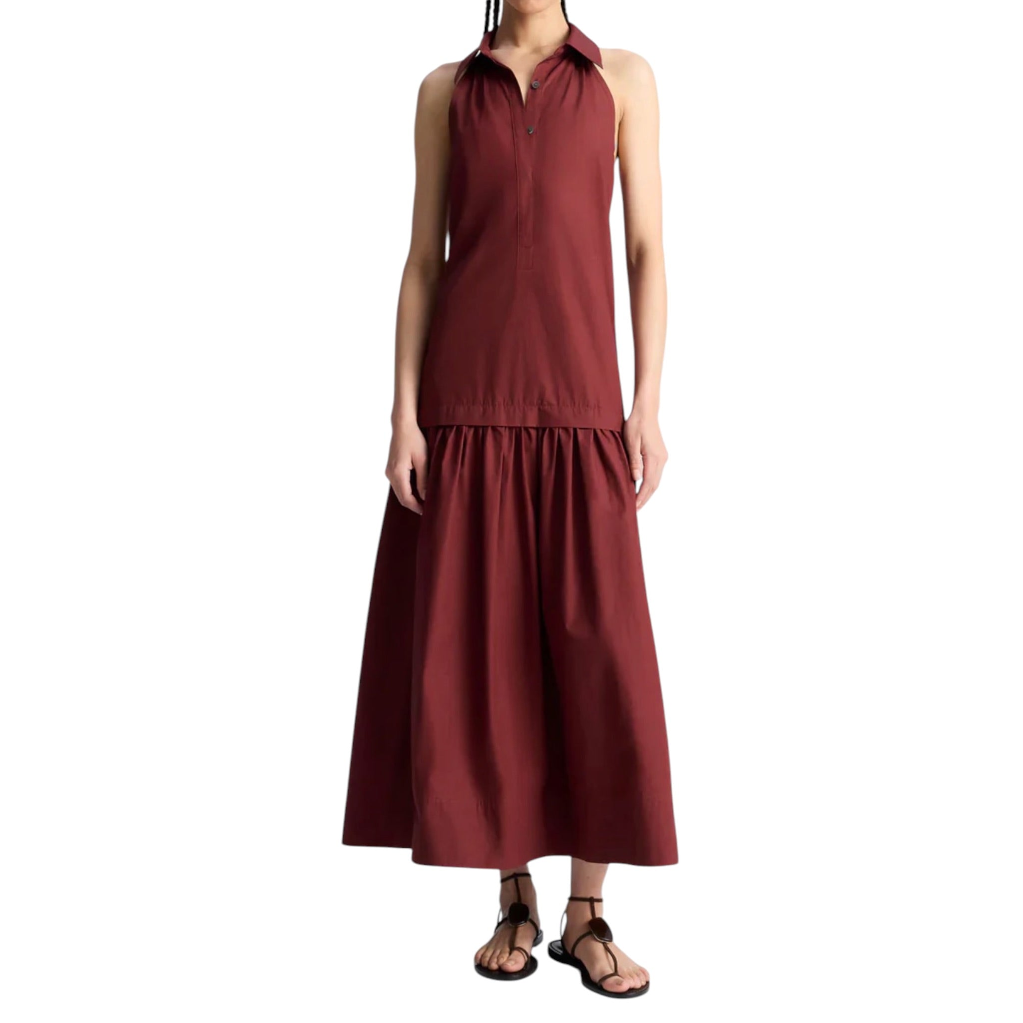 A.L.C. Vera Dress - Dark Bosco