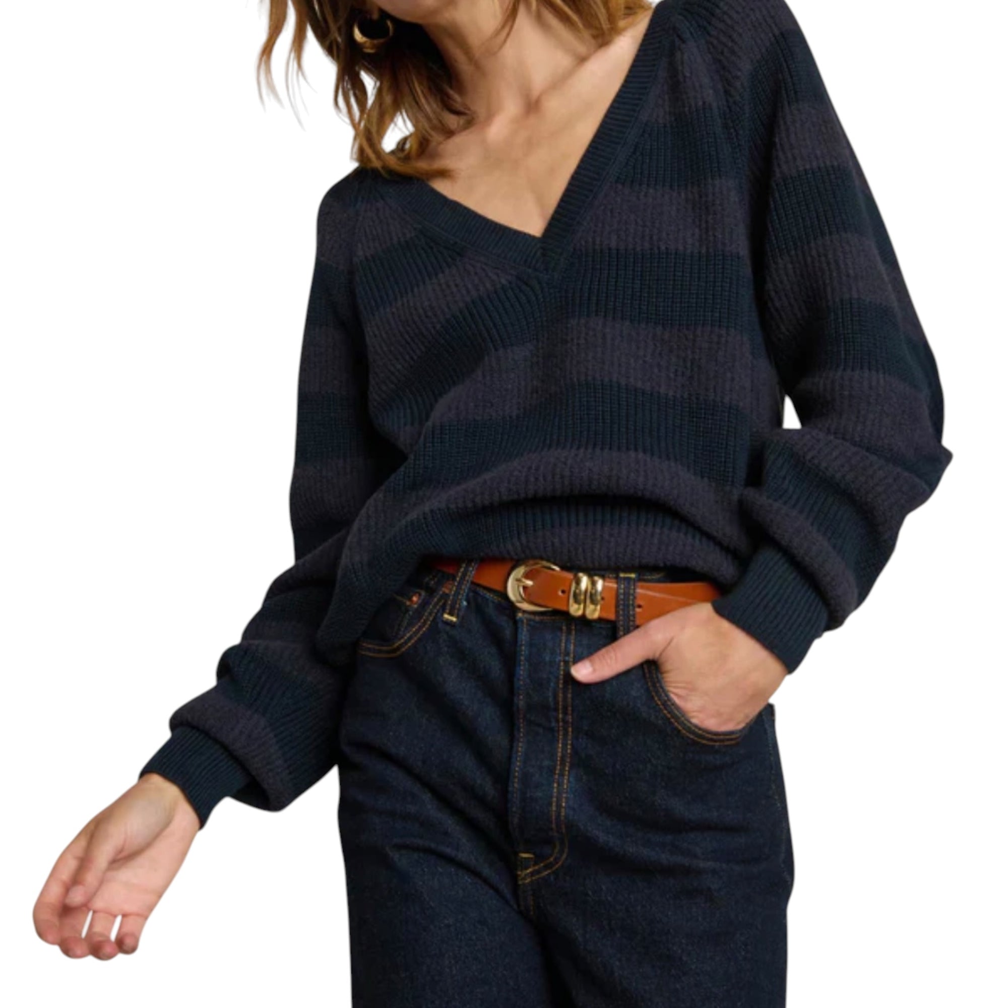 Nation Ltd Delaney Sweater- Night Sky