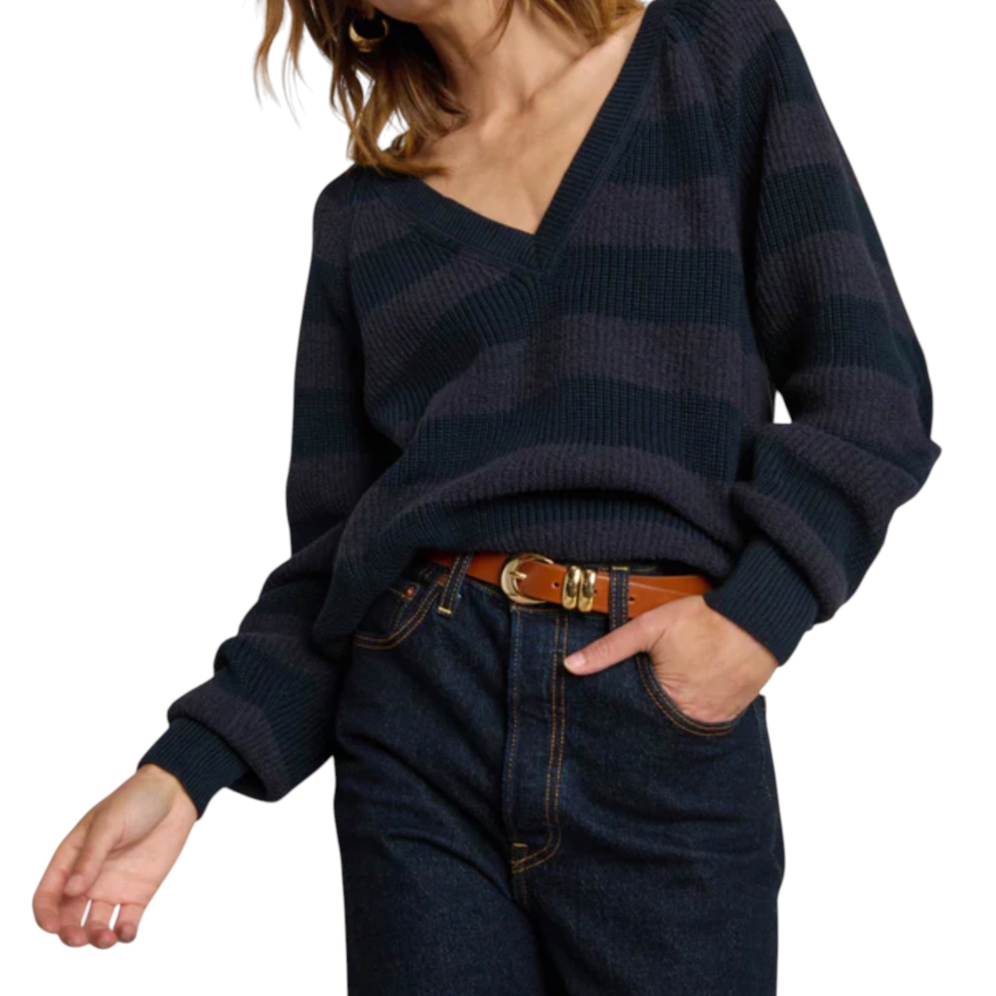 Nation Ltd Delaney Sweater- Night Sky