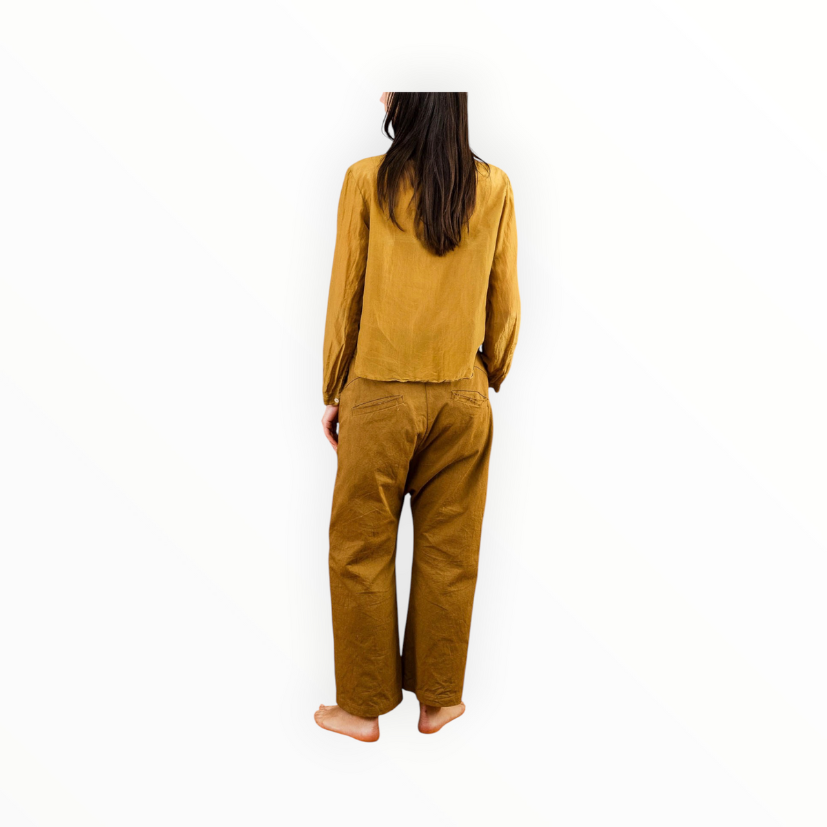 sula Tin Pants Cotton Twill - Tobacco