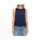 Michael Stars Janelle Tie Neck Tank - Nocturnal