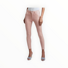 L'Agence Margot High-Rise Coated Skinny Jeans - Dusty Pink White Contrast
