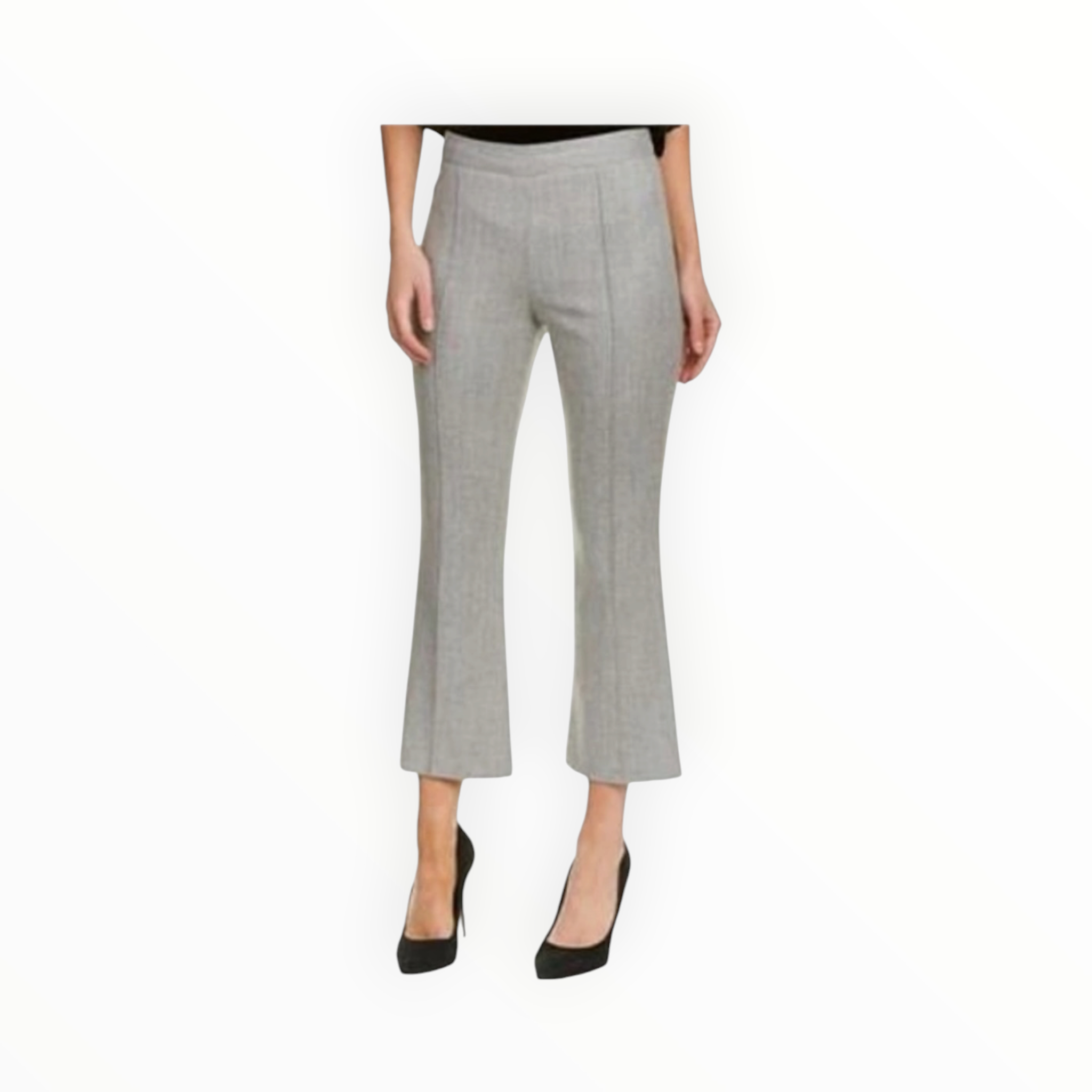 alice + olivia Michiko Flared Pant - Light Heather Gray