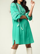 Antik Batik Lima Dress - Green