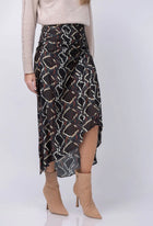 IRO Alessandra Skirt - Black/Brown