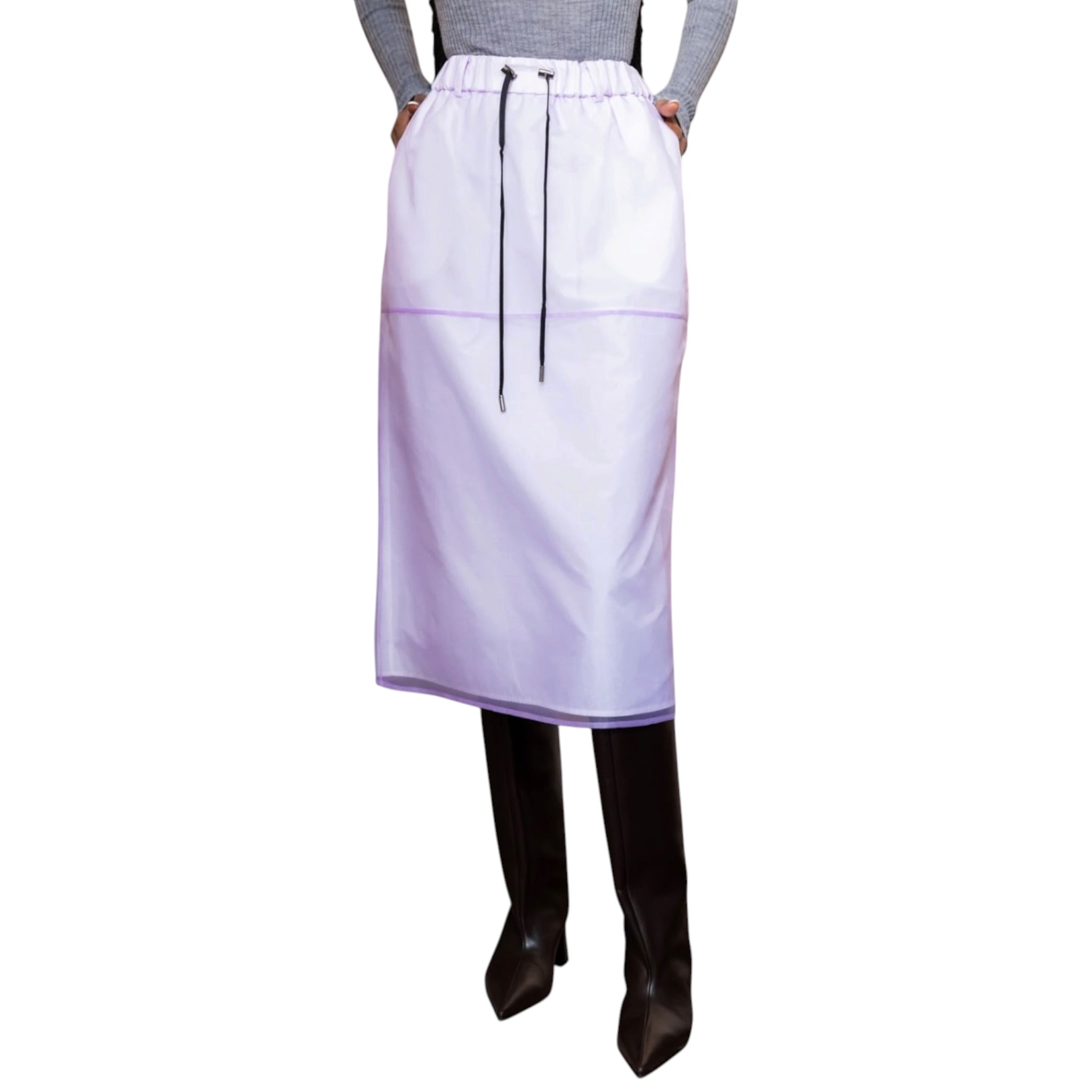Mantu Sheer Midi Skirt - Lilac