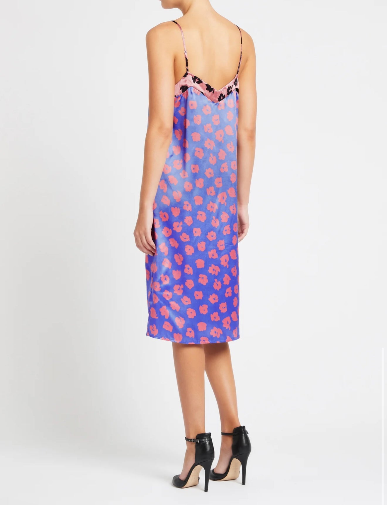 Equipment Jules Slip Dress - Sahara Sky/Apricot Rose